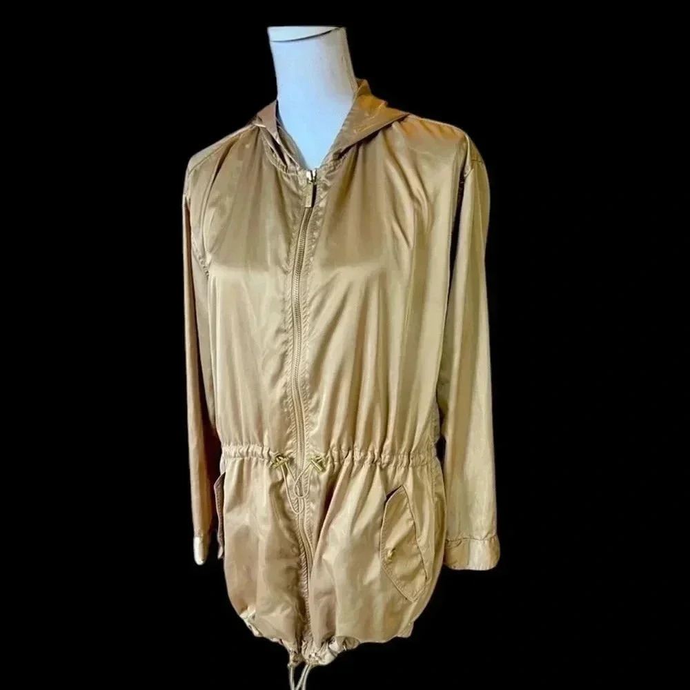 MICHAEL Michael Kors Gold Hooded Anorak Jacket